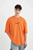 DeFacto Dragon Ball Loose Fit Bisiklet Yaka Kısa Kollu Tişört B8108AX24SMOG63