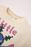 DeFacto Kız Bebek Disney Lilo & Stitch Bisiklet Yaka İçi Yumuşak Tüylü Sweatshirt D6677A524WNER99