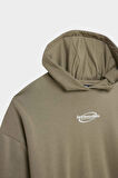 DeFacto Coool Loose Fit Baskılı Kapüşonlu Sweatshirt D6672AX24WNKH109