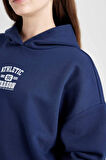 DeFacto Coool Oversize Geniş Kalıp Kapüşonlu Baskılı Sweatshirt D6885AX24WNNV241