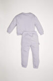 DeFacto Kız Bebek 2'li Takım Baskılı Kalın Sweatshirt Beli Lastikli Jogger Eşofman Altı D6206A5NSPR305