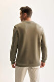 DeFacto 3 İplik Pamuklu Şardonlu İçi Polarlı Regular Fit Bisiklet Yaka Kalın Sweatshirt D7876AXNSKH403