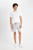 DeFacto Slim Fit Dar Kesim Dar Paça Şort W7965AZ24HSGR363