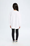 DeFacto Kız Çocuk 2'li Takım Baskılı Sweatshirt Uzun Tayt D6453A8NSWT34