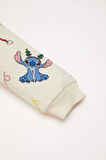 DeFacto Kız Bebek 2'li Takım Disney Lilo & Stitch Bisiklet Yaka Sweatshirt Beli Lastikli Eşofman Altı D6704A524WNBG744