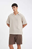 DeFacto Relax Fit Pamuklu Bermuda Şort D7916AX24SMBN534