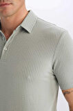 DeFacto Slim Fit Dar Kesim Polo Yaka Pamuklu Kısa Kollu Tişört X2594AZ25SPGN1217