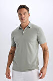 DeFacto Slim Fit Dar Kesim Pamuklu Kısa Kollu Polo Tişört X2594AZ25SPGN1217