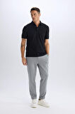 DeFacto Slim Fit Dar Kesim Pamuklu Kısa Kollu Siyah Polo Tişört X2594AZ25SPBK81