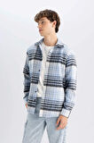 DeFacto Regular Fit Kareli Oduncu Flanel Uzun Kollu Gömlek S9275AZ24AUBE524