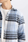 DeFacto Regular Fit Kareli Oduncu Flanel Uzun Kollu Gömlek S9275AZ24AUBE524
