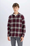 DeFacto Regular Fit Kareli Oduncu Flanel Uzun Kollu Gömlek S9275AZ24AUBR171