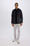 DeFactoFit Su İtici Regular Fit Kapüşonlu Fermuarlı Softshell Mont D6178AX25SPAR220