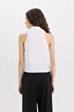 DeFacto Fitted Poplin Kolsuz Gömlek C9233AX24SMWT34