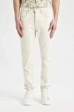 DeFacto Slim Tapered Fit Dar Kalıp Normal Bel Daralan Paça Jean Pantolon C9743AX24SPBG714