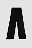 DeFacto Wide Leg Geniş Bol Paça Cepli Pensli Basic Düz Klasik Dokuma Palazzo Pantolon C6375AX24HSBK81