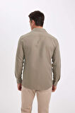 DeFacto Modern Fit Polo Yaka Poplin Uzun Kollu Gömlek R4340AZNSKH465