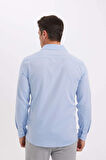 DeFacto Modern Fit Polo Yaka Poplin Uzun Kollu Gömlek R4340AZNSBE809