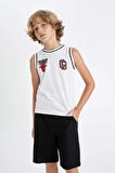 DeFacto Erkek Çocuk NBA Chicago Bulls Bisiklet Yaka Atlet C4454A824HSWT34