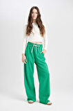 DeFacto Coool Wide Leg Geniş Bol Paça Eşofman Altı Geniş Paça Beli Lastikli Bağcıklı Şeritli D4764AX24AUGN48