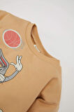 DeFacto Erkek Bebek Space Jam Bisiklet Yaka İçi Yumuşak Tüylü Sweatshirt D4605A524AUBG269