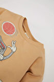 DeFacto Erkek Bebek Space Jam Bisiklet Yaka İçi Yumuşak Tüylü Sweatshirt D4605A524AUBG269