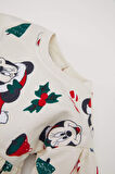 DeFacto Kız Bebek Disney Mickey & Minnie Bisiklet Yaka Yılbaşı Temalı Uzun Kollu Elbise D7431A524WNER233