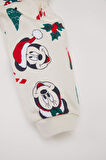 DeFacto Kız Bebek Disney Mickey & Minnie Bisiklet Yaka Yılbaşı Temalı Uzun Kollu Elbise D7431A524WNER233