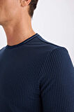 DeFacto Slim Fit Dar Kesim Bisiklet Yaka Krinkıl Kısa Kollu Tişört D7225AX25SPNV64