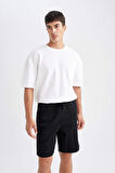 DeFacto Relax Fit Pamuklu Bermuda D7917AX24SMBK81
