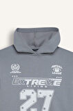 DeFacto Coool Oversize Geniş Kalıp Kapüşonlu Baskılı Kalın Sweatshirt D6696AX24WNGR27