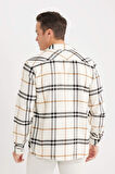 DeFacto Regular Fit Polo Yaka Kareli Pamuklu Uzun Kollu Gömlek D7554AX24AUER103