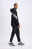 DeFactoFit Jogger Eşofman Altı NBA Chicago Bulls Slim Fit Dar Kesim Cepli Lastikli Paça D5631AX24AUBK81