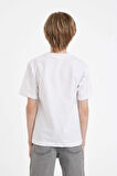 DeFacto Erkek Çocuk Bisiklet Yaka Basic Düz Kısa Kollu Tişört D8471A8NSWT34