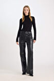 Coool Yarım Balıkçı Yaka Basic Düz Uzun Kollu Bodysuit