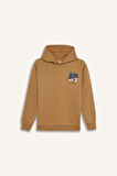 DeFacto Erkek Çocuk Oversize Geniş Kalıp Kapüşonlu Sırt Baskılı Sweatshirt D7116A824WNBG394