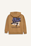 DeFacto Erkek Çocuk Oversize Geniş Kalıp Kapüşonlu Sırt Baskılı Sweatshirt D7116A824WNBG394