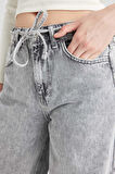 DeFacto Loose Wide Leg Geniş Paça Yüksek Bel Uzun Jean Yıkamalı Pantolon D5596AX24WNNM55