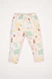 DeFacto Kız Bebek Pijama Takımı Safari Baskılı Uzun Kollu Üst Beli Lastikli Alt D8289A5NSER233