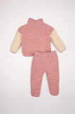 DeFacto Kız Bebek 2'li Takım Pelüş Fermuarlı Dik Yaka Sweatshirt Beli Lastikli Alt D6706A524WNBR80