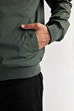 DeFacto Slim Fit Bomber Mont Ceket Kolej Yaka Dar Kesim Fermuarlı Çift Cepli Mevsimlik Hafif D7319AX25SPGN498