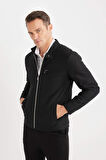DeFacto Slim Fit Dar Kesim Dik Yaka Fermuarlı Mont D7534AX25SPBK27