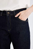 DeFacto Straight Wide Fit Yüksek Bel Geniş Bol Paça Uzun Jean Pantolon D5123AX24AUNM34