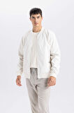 DeFacto Slim Fit Bomber Mont Ceket Dar Kesim Kolej Yaka Fermuarlı Çift Cepli Mevsimlik Hafif D7319AX25SPER140
