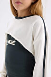 DeFacto Kız Çocuk Bisiklet Yaka Dijital Baskılı Sweatshirt D7038A824WNER99