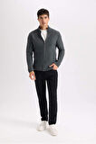 DeFacto Yazlık Gabardin Chino Kanvas Pantolon Slim Fit Dar Kesim Dar Paça Cepli B2089AX25SPBK81