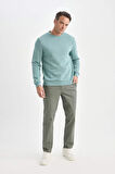DeFacto Regular Fit Normal Kesim Yazlık Düz Paça Chino Kanvas Pantolon D7349AX25SPKH475