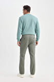 DeFacto Regular Fit Normal Kesim Yazlık Düz Paça Chino Kanvas Pantolon D7349AX25SPKH475