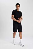 DeFactoFit Standart Fit Sporcu Kısa Paça Şort B1170AX24SPBK81