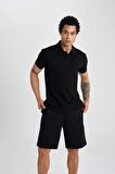 DeFactoFit Standart Fit Sporcu Kısa Paça Şort B1170AX24SPBK81